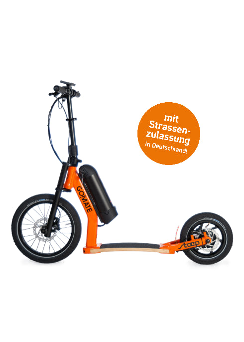 Go!Mate stæp ER2 EVO StVZO Elektro Tretroller -zweifach faltbar Orange Go!Mate stæp ER2 EVO StVZO Elektro Tretroller -zweifach faltbar Orange